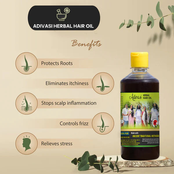 PRAKKRUTHI ADIVASI HERBAL HAIR OIL 🌿