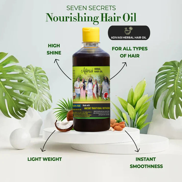 PRAKKRUTHI ADIVASI HERBAL HAIR OIL 🌿